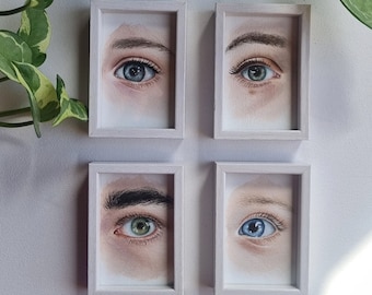 Custom Family Eye Portraits, Custom Lovers Eye, Custom Eye Painting, Custom Portrait Painting