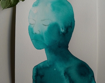 Original Ink Painting/Ink Portrait