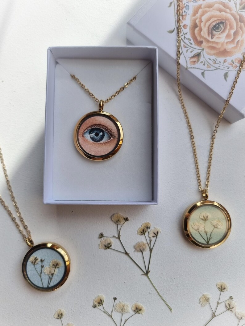 Personalized Pendant Necklace /custom Lovers Eye Pendant/custom Child