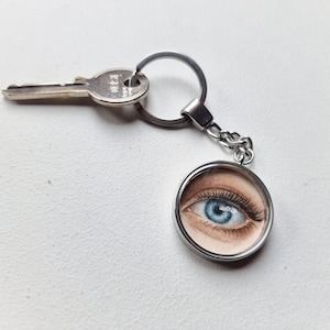 Chaveiro personalizado / Olho de amante personalizado / Pintura ocular personalizada