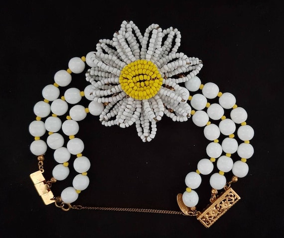 Signed Miriam Haskell Bracelet/ Haskell Jewelry/ I