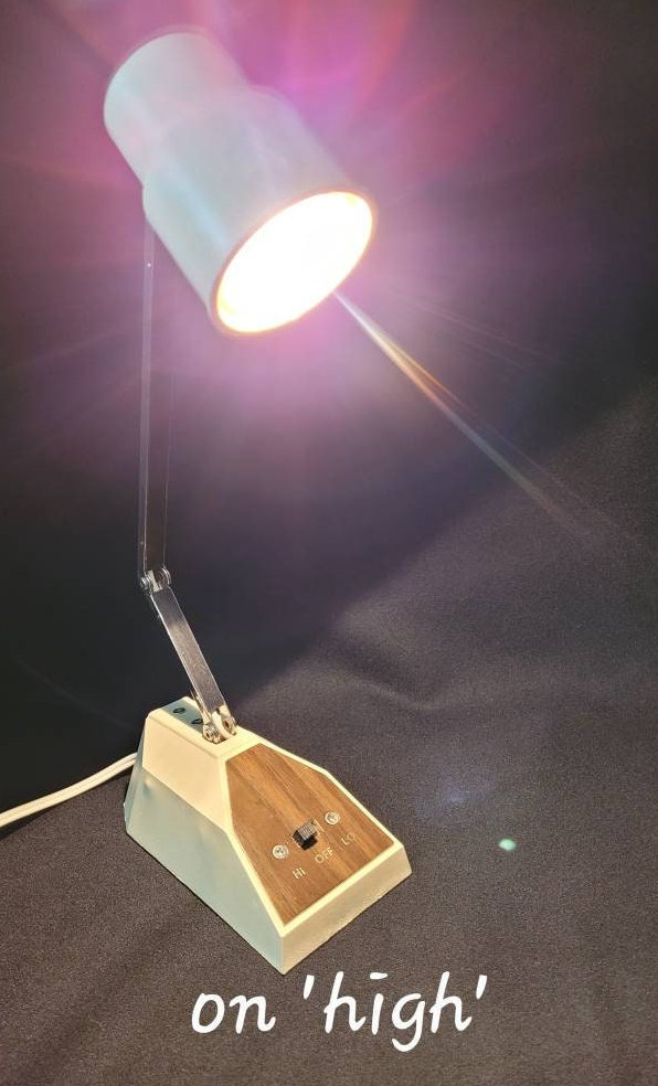 Retro High Intensity Desk Lamp/ Mid Century Desk Lamp/ Vintage Etsy