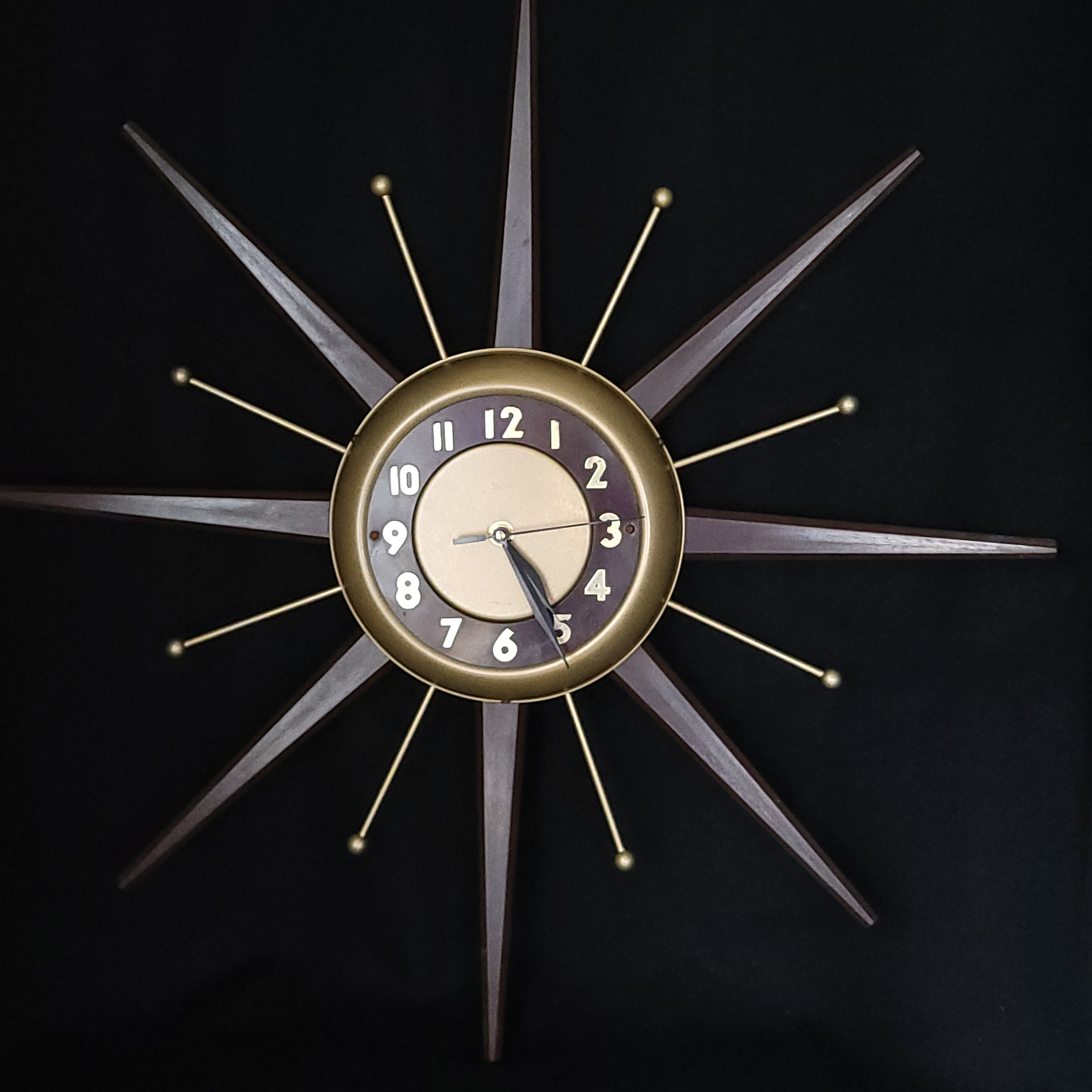 1950〜1960 UNITED Sunburst Clock 50s 60s 【公式通販】