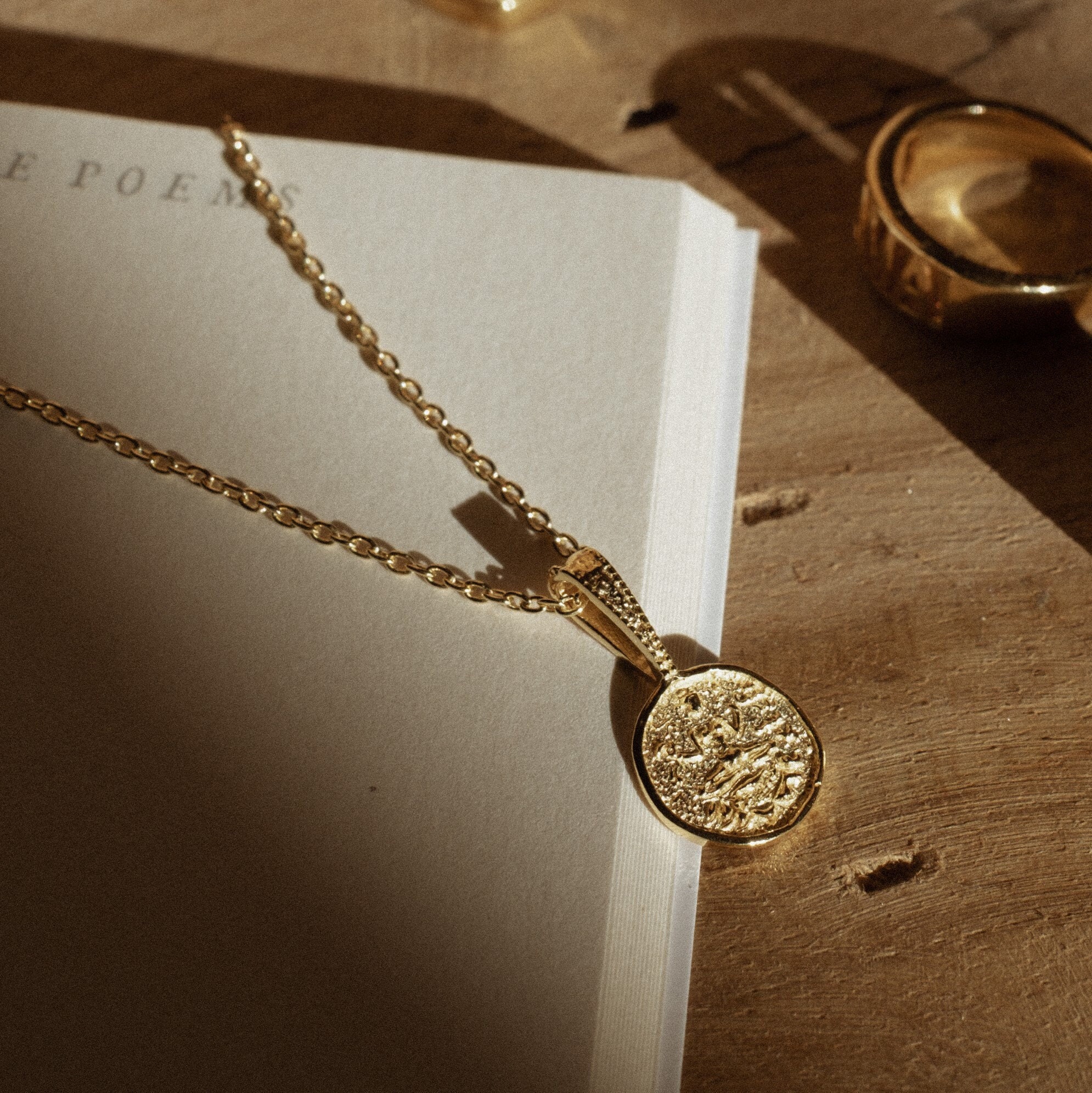 Lakshmi gold coin pendant discount