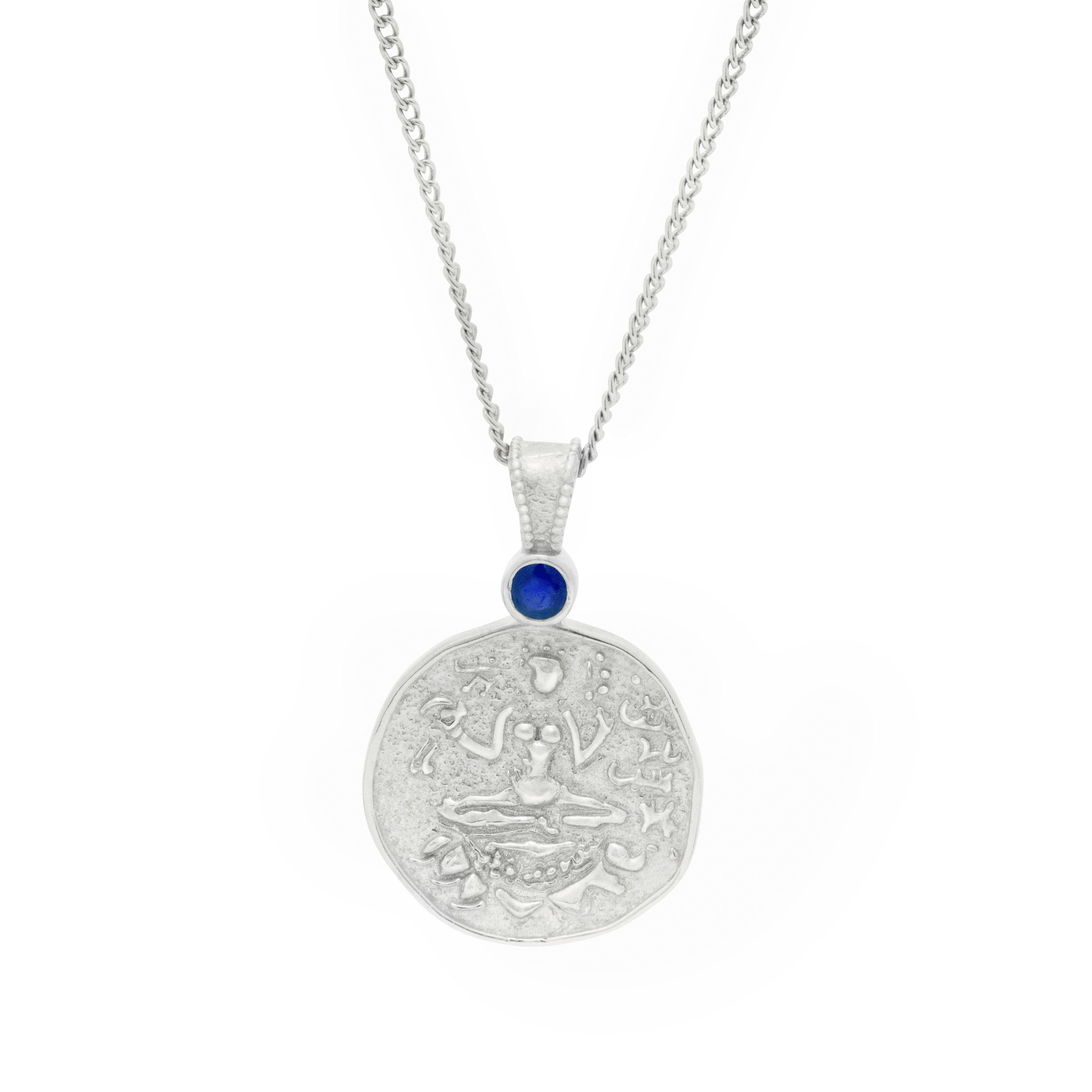 Lakshmi Goddess Coin Pendant Antique Coin Necklace | Etsy