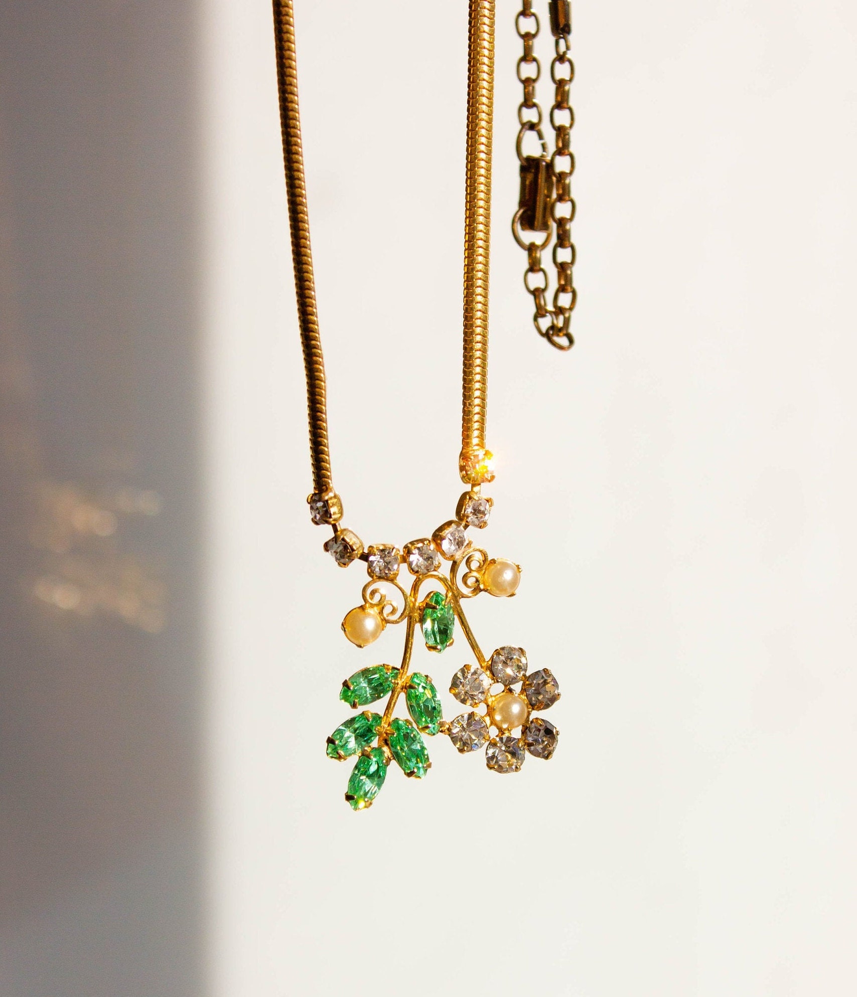 Vintage Leo Glass Costume Jewelry Rhinestone Pearl Choker Etsy UK