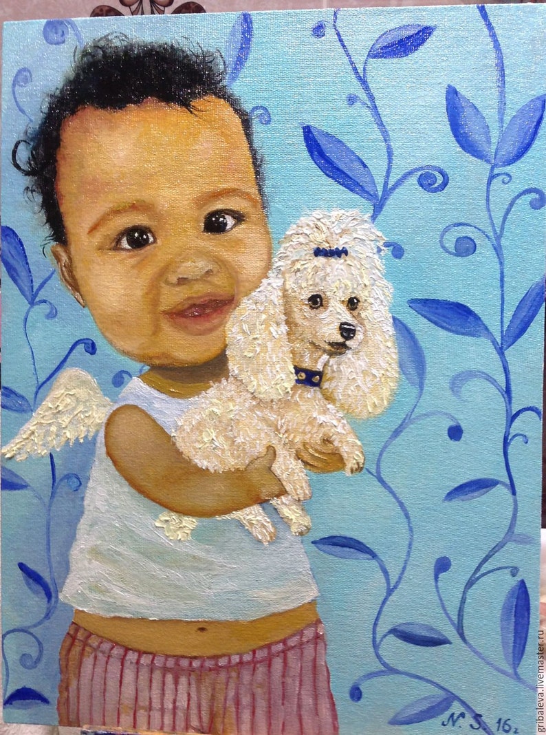 New Year painting Pet Portraits Custom Portrait New Year Christmas painting Cat Portrait Cat painting Christmas painting