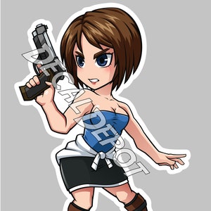 Jill Valentine v2 Chibi RE3 Remake - Jill Valentine - Pin