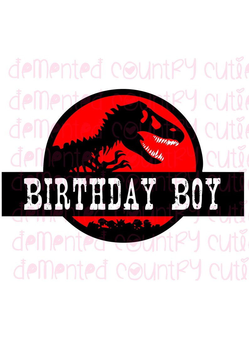 Download Jurassic Dinosaur dino trex t rex birthday boy son party svg | Etsy