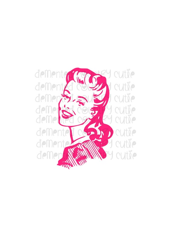 Download Vintage Girl Woman Women Power Svg 50s 60s Old School Skool Etsy
