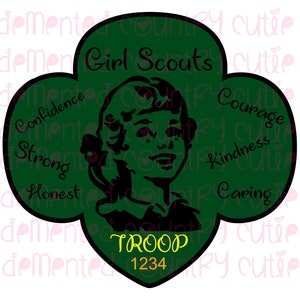 Girl Scouts Scout SVG Silhouette Cricut cutfile cut file | Etsy