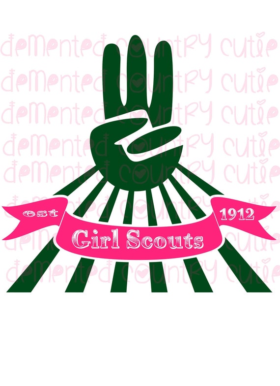 Girl Scout Scouts SVG cricut silhouette digital download troop | Etsy