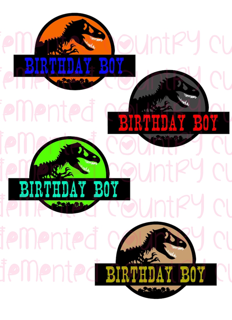 Download Jurassic Dinosaur dino trex t rex birthday boy son party ...