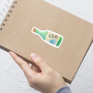 Soju Aufkleber - koreanischer Soju Aufkleber - Vinyl Aufkleber - Laptop, Handy, Notebook Aufkleber