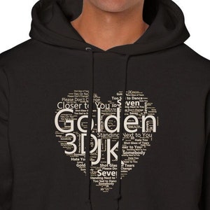 JungKook Golden Album Hoodie - Unisex Hoodie- K-pop Jung Kook BTS - Golden album - Korean Premium Unisex Hoodie
