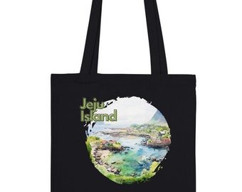 Jeju Island Souvenir Gift Premium Tote Bag -  Jeju IslandTote Bag - Korea Souvenir