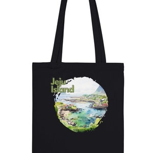 Jeju Island Souvenir Gift Premium Tote Bag -  Jeju IslandTote Bag - Korea Souvenir