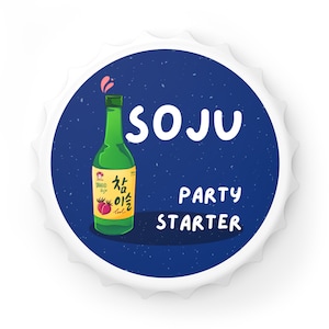 Soju Flaschenöffner Geschenk - K-Drama merch Soju - Flaschenöffner Geschenk für K-Drama Süchtige - K-Drama Geschenk