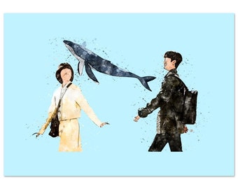 Poster extraordinaire pour l'avocat Woo - Poster papier dramatique K-Drama - Poster papier mat premium