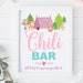 Chili Bar Sign Printable, Girl Camping Birthday Party, Camp Table ...