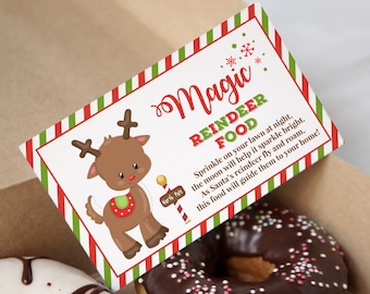 Reindeer food ingredient labels