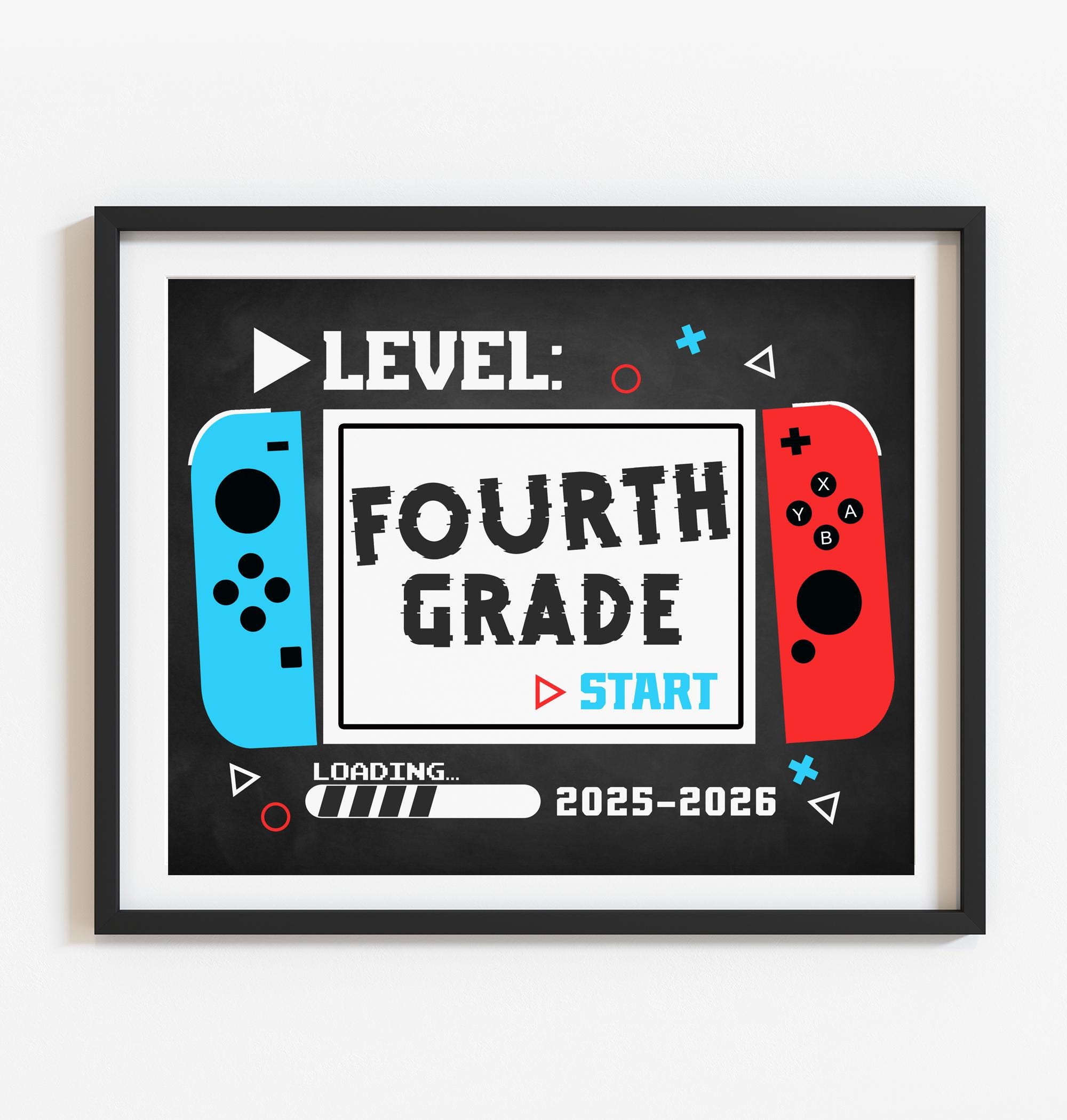 Level 4th Grade Start 2025-2026, First Day of 4th Grade Printable Sign ...