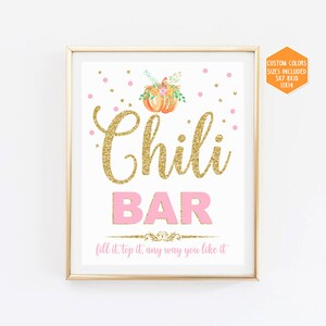 Caramel Apple Bar Sign Printable Fall Bridal Shower Pink and - Etsy