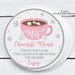 Reindeer Hot Chocolate Cone Tags Printable, Party Favors, Kids ...