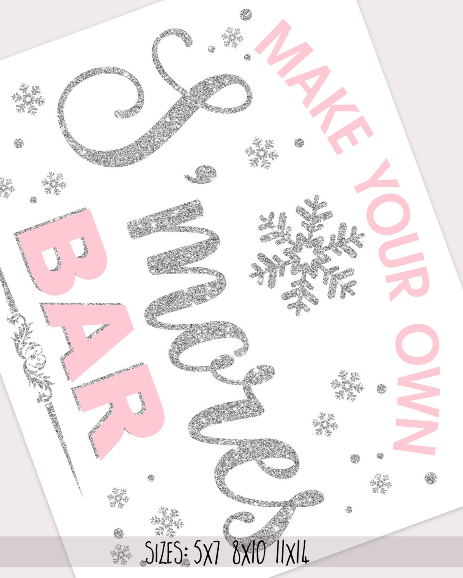 S'mores Bar Sign Printable Smores Station Sign Winter - Etsy