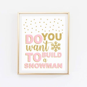 Do you want to build a snowman, 8 x 10 sign #Frozen