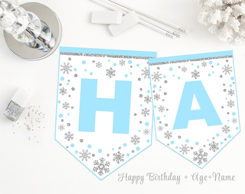 Editable Monthly Photo Banner Printable Winter Onederland - Etsy