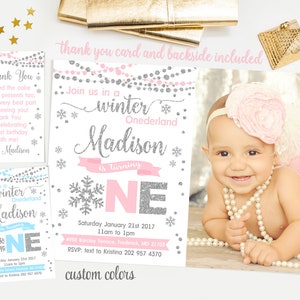 Monthly Photo Banner Printable, Winter Onederland First Birthday ...