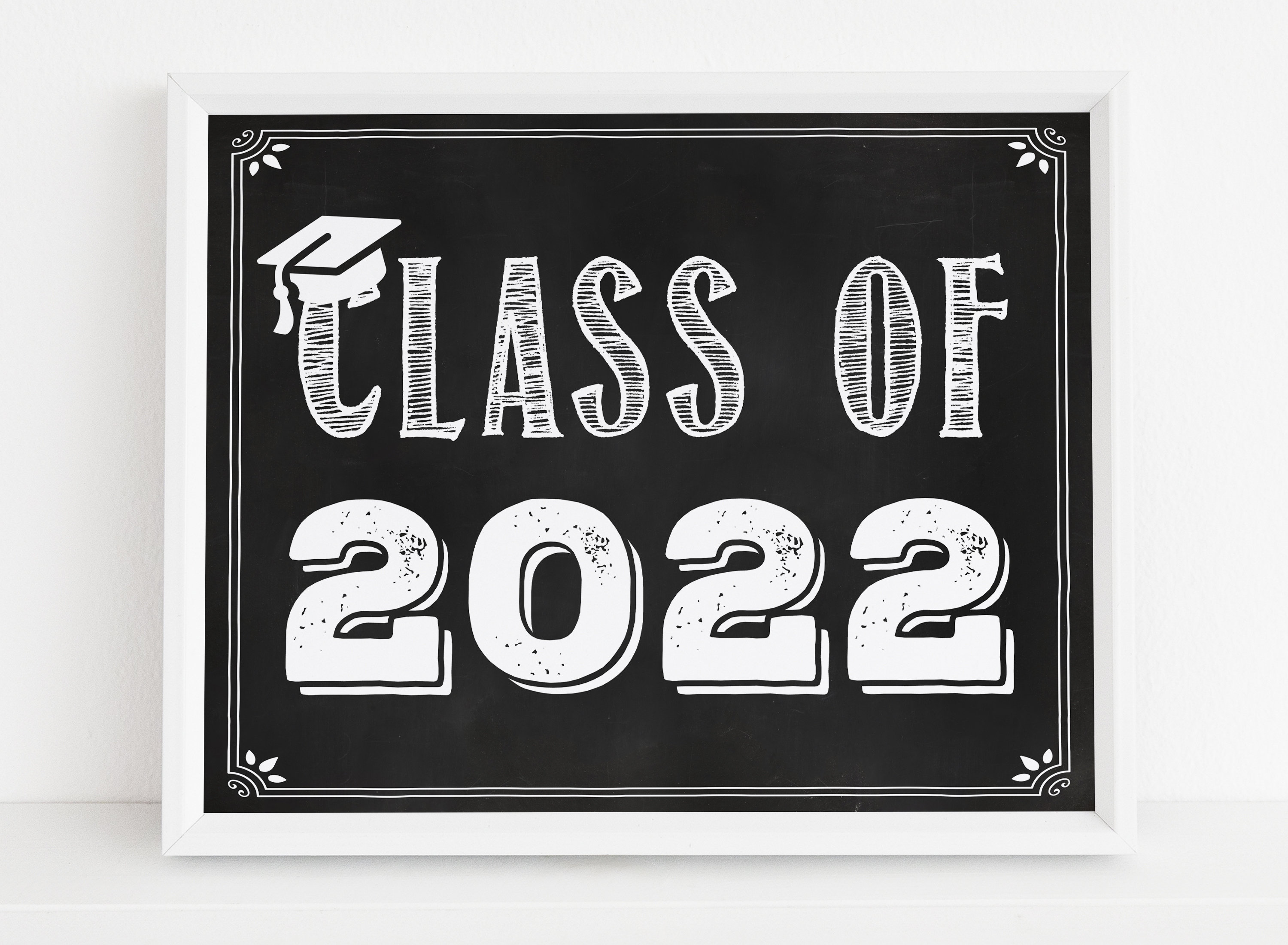 Class Of 2022 Sign 1st Day Of Senior Year Printable Back To Etsy