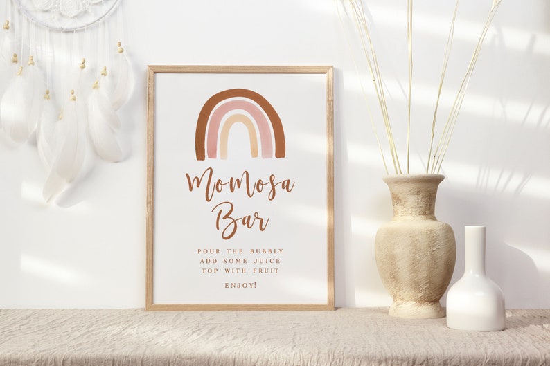 Baby Shower Momosa Bar Sign Printable Boho Rainbow Mom osa Etsy Baby Shower Momosa Bar Sign Printable Boho Rainbow Mom osa Etsy