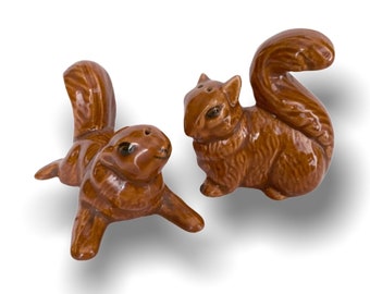 Adorable Squirrel Salt & Pepper Shakers Japan