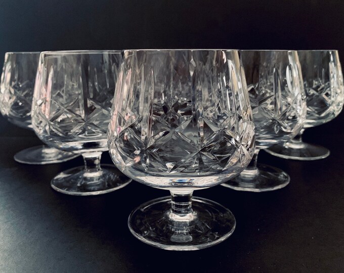 6 Cross & Olive Cognac Brandy Snifter Crystal Glass Glasses Etsy