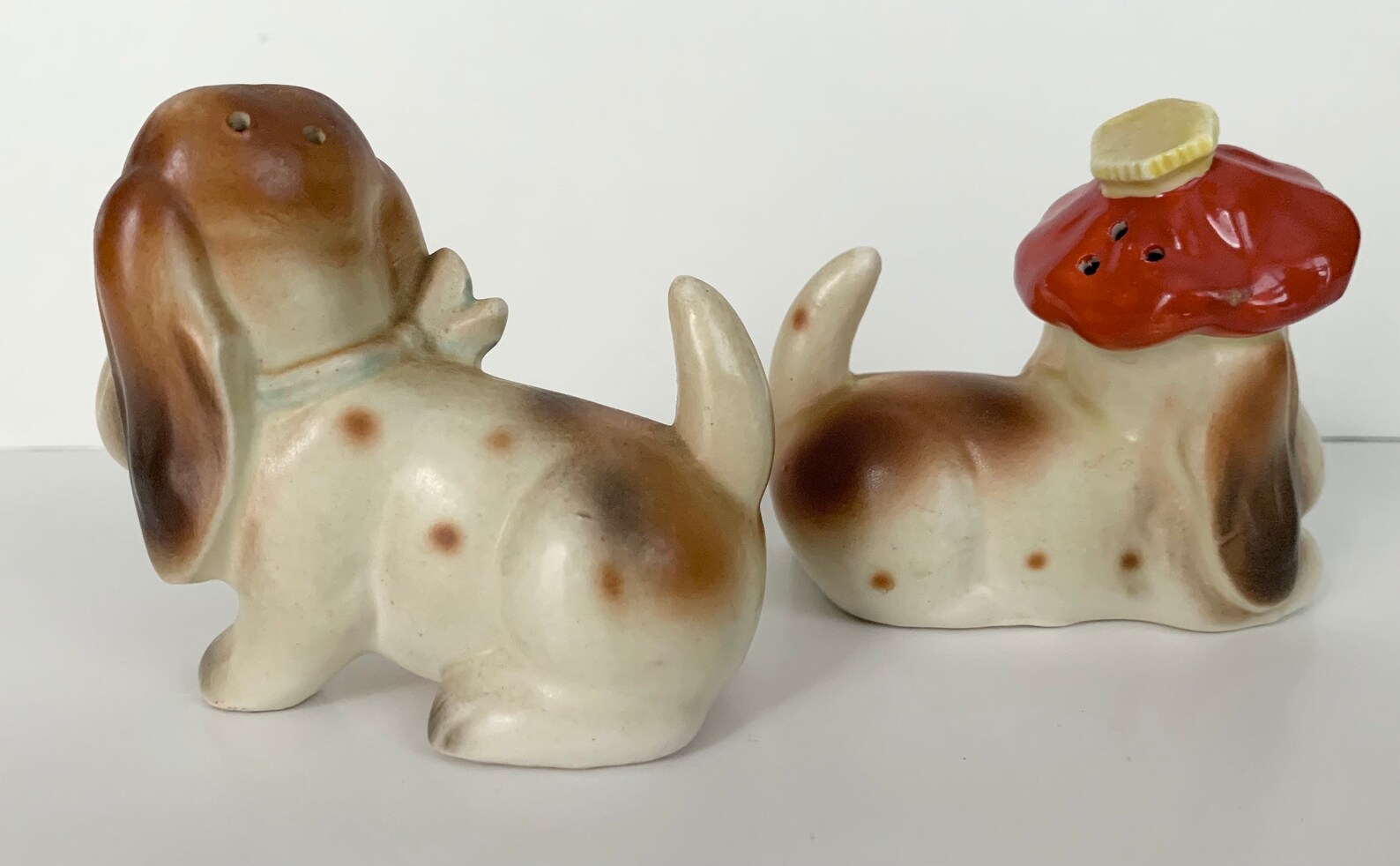 Sick Puppy Dogs Salt & Pepper Shakers Mid Century Japan Etsy