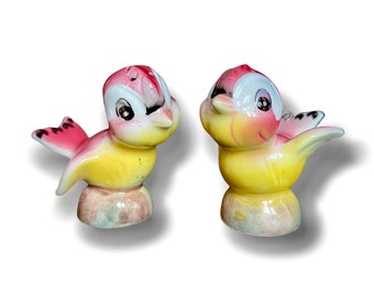 Vintage Singvögel Salz & Pfefferstreuer Japan Anthropomorph