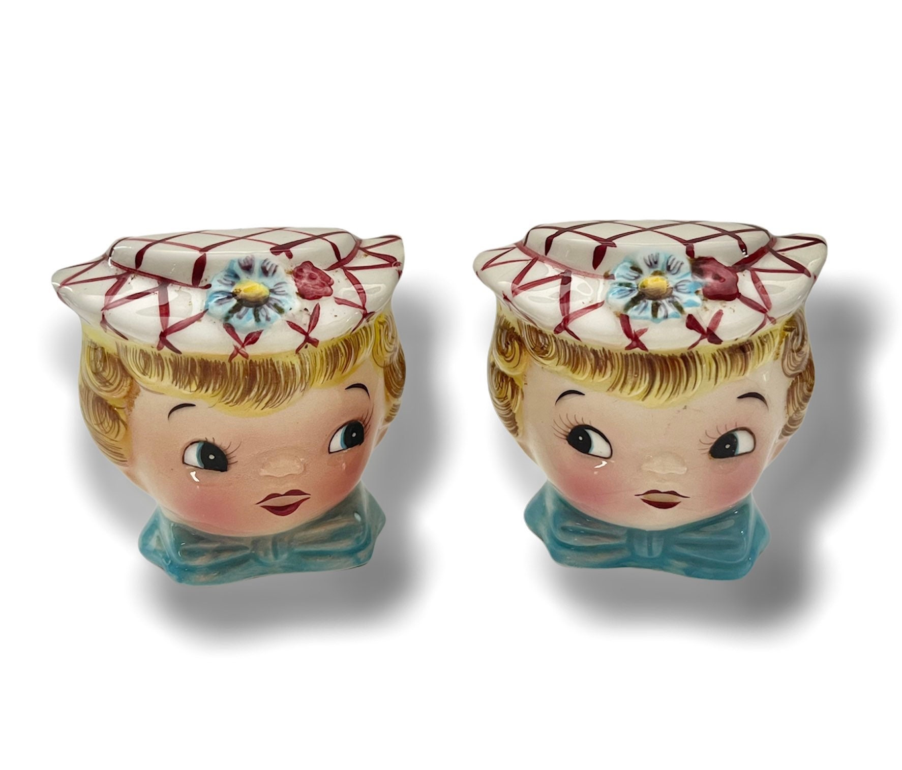 Vintage Lefton Miss Dainty Salt & Pepper Shakers Kitschy - Etsy