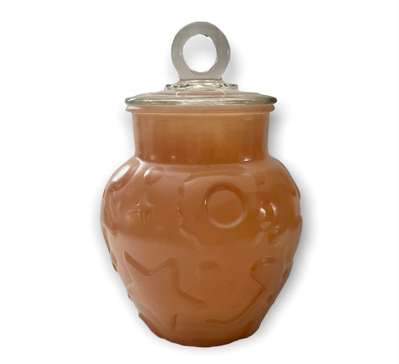 ヘーゼルアトラス　　クッキージャー Hazel Atlasヘーゼルアトラス・Cookie Jarクッキージャー・ピンク
