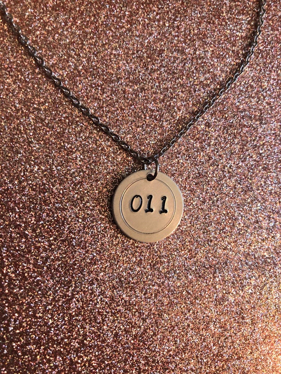 Hand Stamped Stranger Things Eleven 011 Custom Necklace Etsy