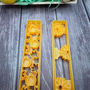 Autumn themed bookmark polymer clay cutters, mini, Easter, 3 versions
