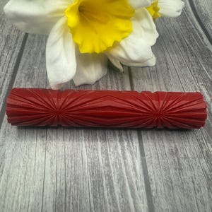 Sun ray  polymer clay texture roller, jewelry, earring, floral, flower texture