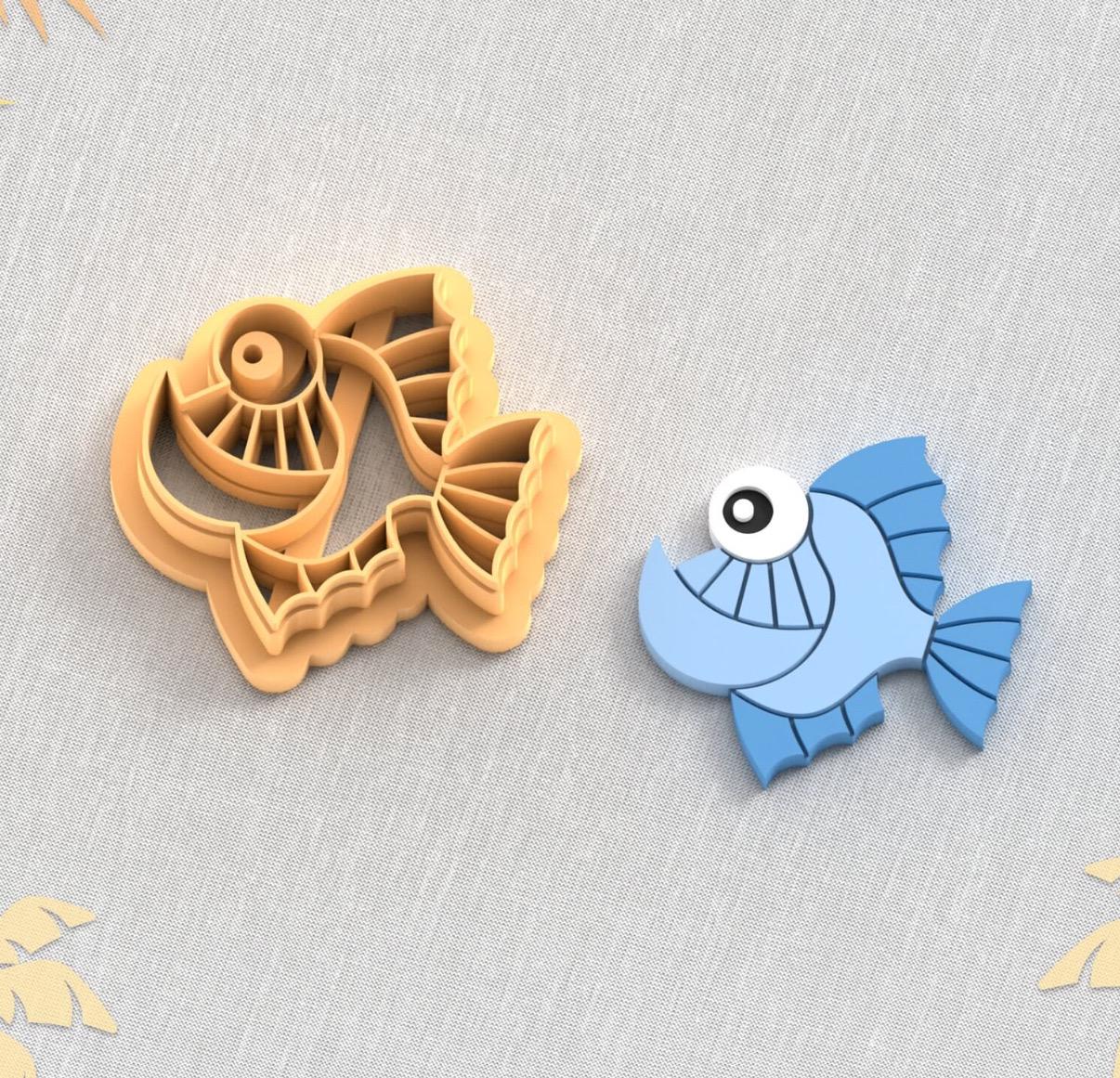 Anglerfish Polymer Clay Cutter, Angler, Creepy Fish - Etsy