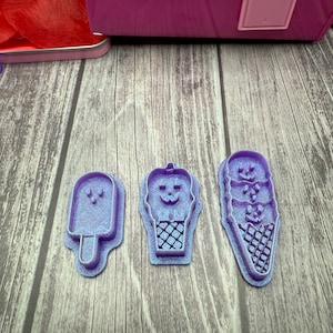 Halloween spooky ice cream  polymer clay cutters , 3d, horror