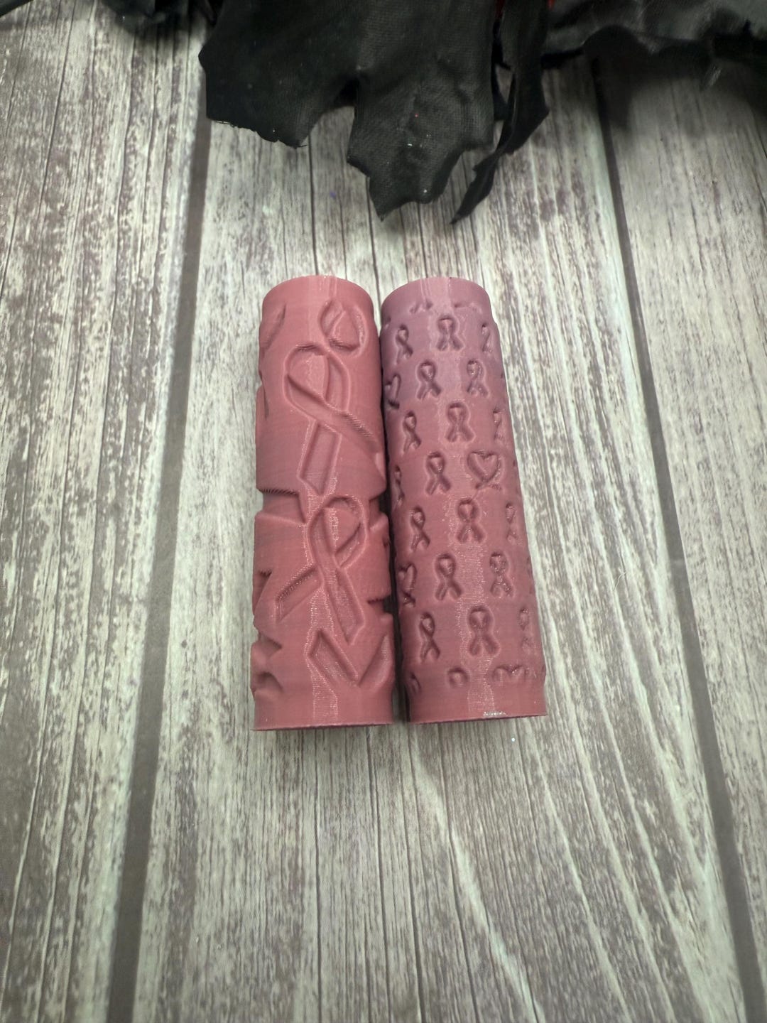 Cancer Ribbon Polymer Clay Texture Roller, Breast Cancer Awareness ...