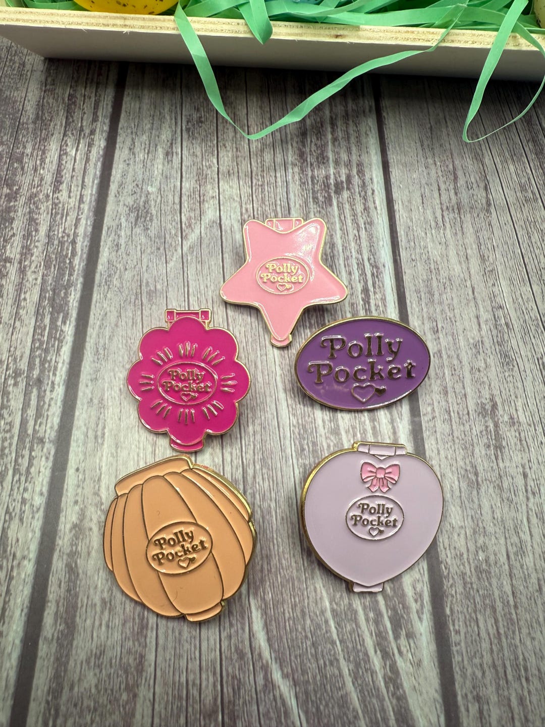 Vintage Polly Pocket Acrylic Pin, 90s, Retro, Kitschy, - Etsy
