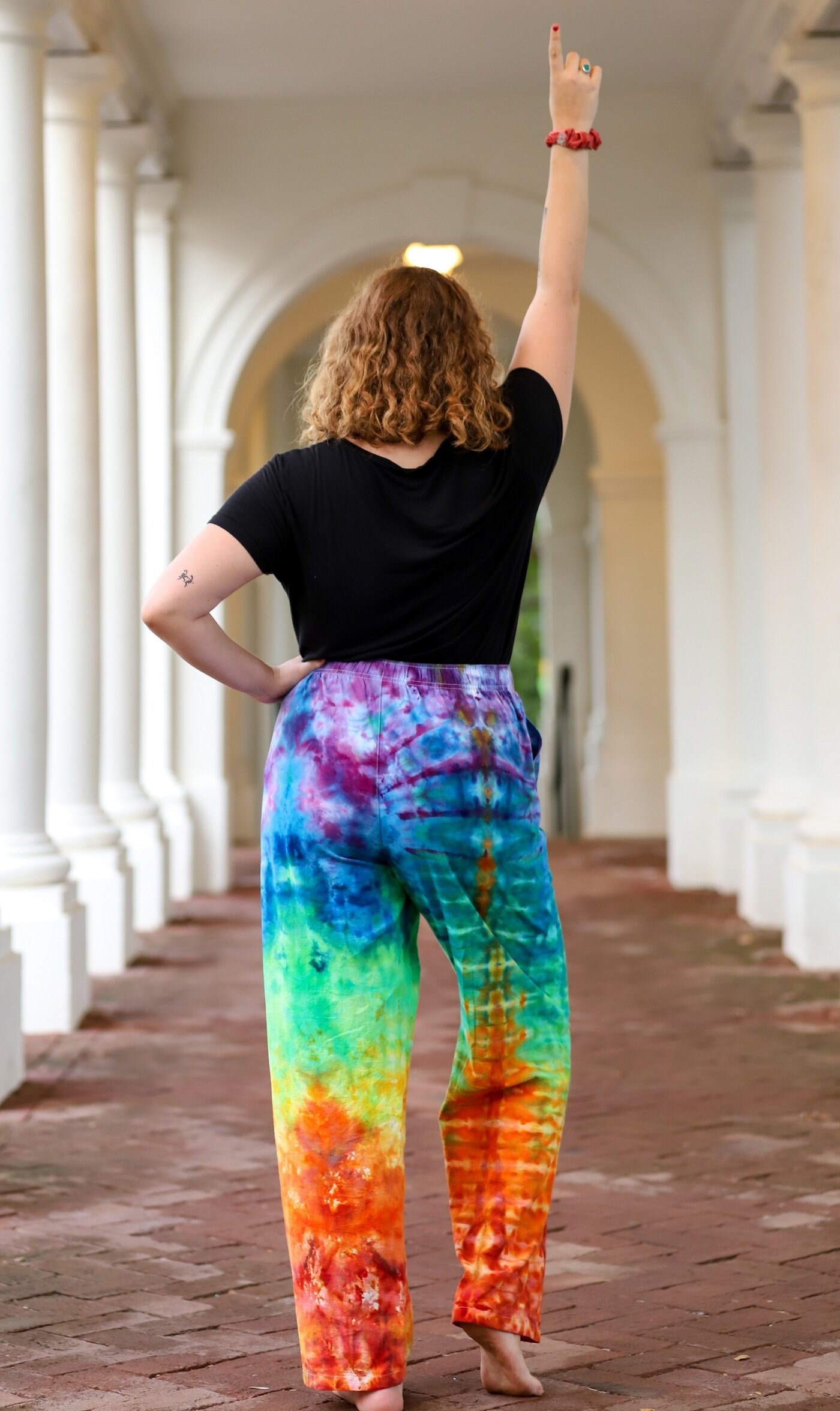 Comfy Rainbow Tiedye Pants Custom Tie Dye Etsy