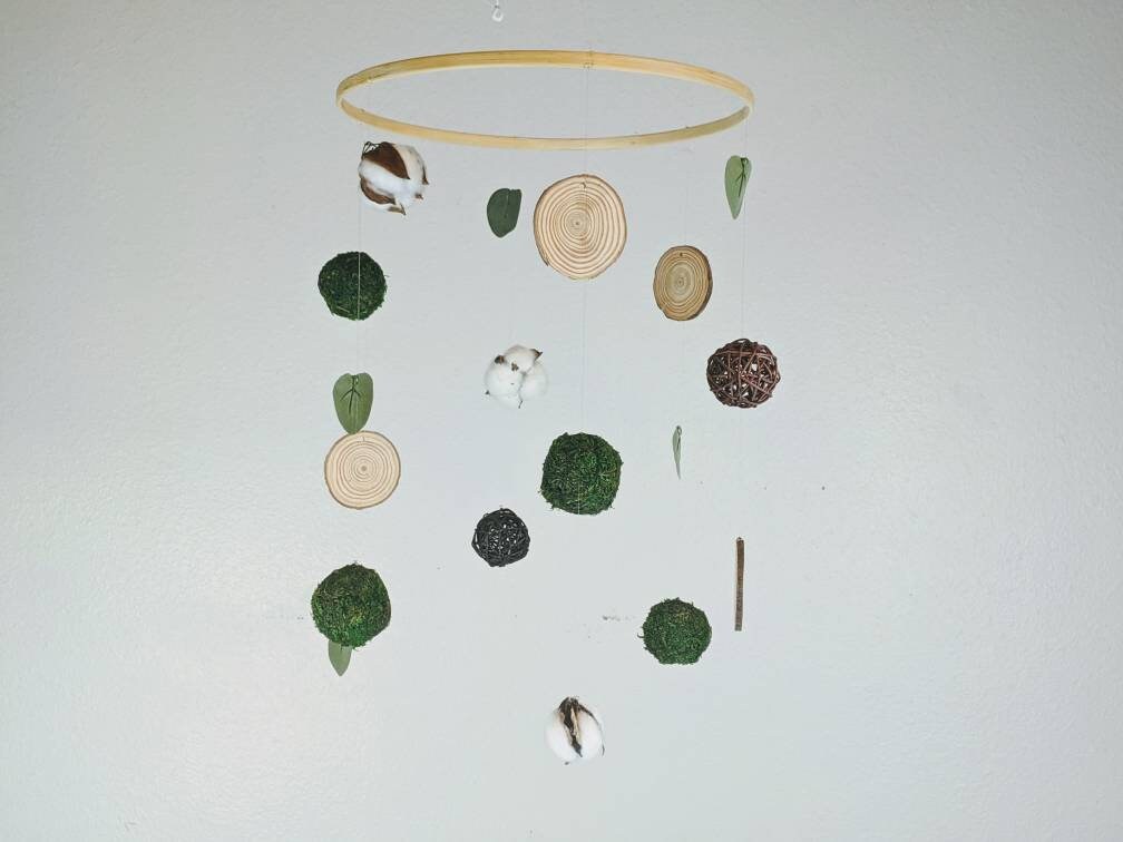 woodland theme baby mobile