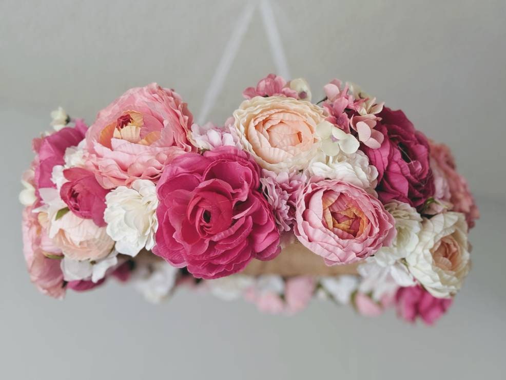 rose crib mobile